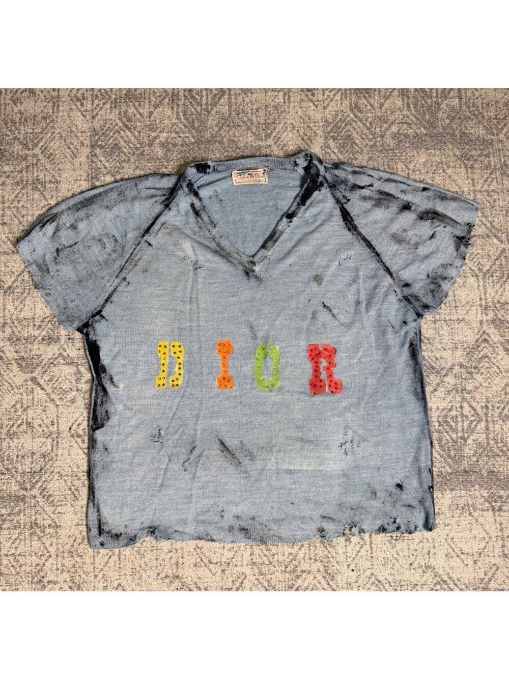 Christian Dior x Dro Lab Custom 1/1 Reworked Dyed Distressed Hand Treated Cashme